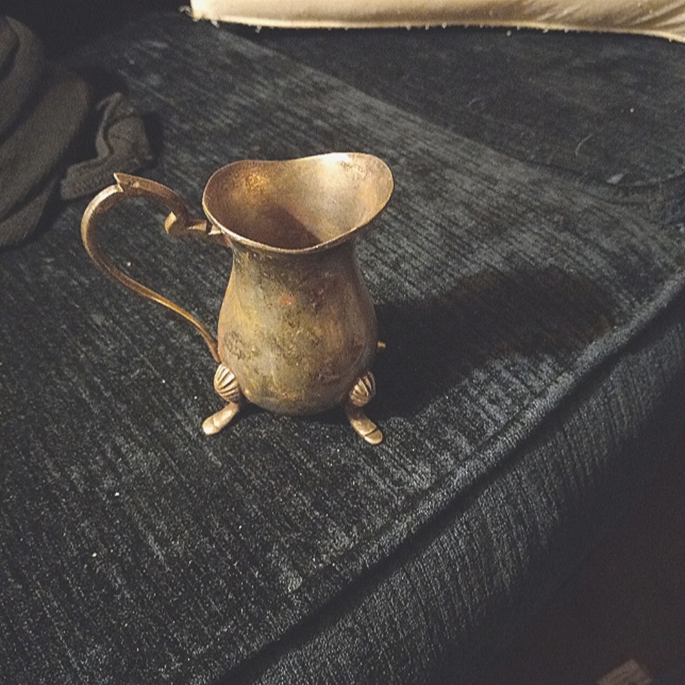 Vintage teepot/creamer/sterling silver